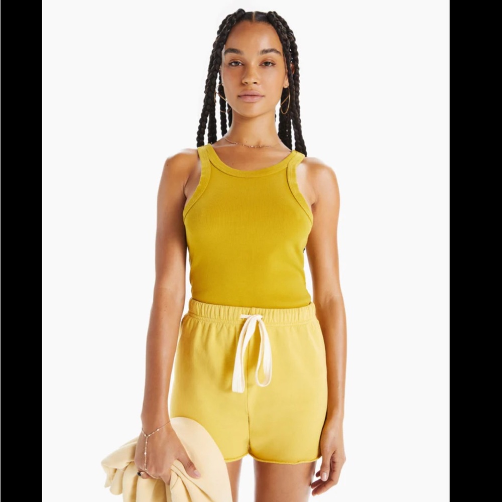 MOTHER Yellow Tank Top